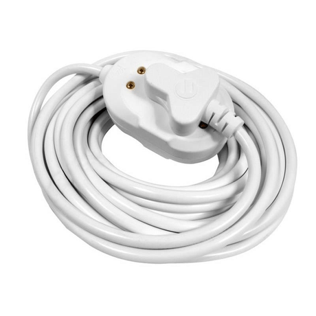 Ellies 2-way Light Duty Extension Cord 10m White FELBW2X/10WJ