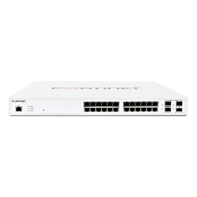 Fortinet FortiSwitch 24-port PoE Gigabit Ethernet L2+ Managed Switch with 4x SFP ports FS-124E-FPOE