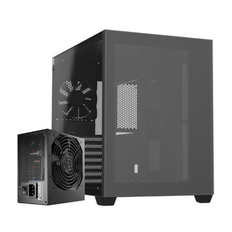 FSP CMT380B ATX Mid Tower Gaming PC Case with Hydro Pro 800W PSU Black FSP08