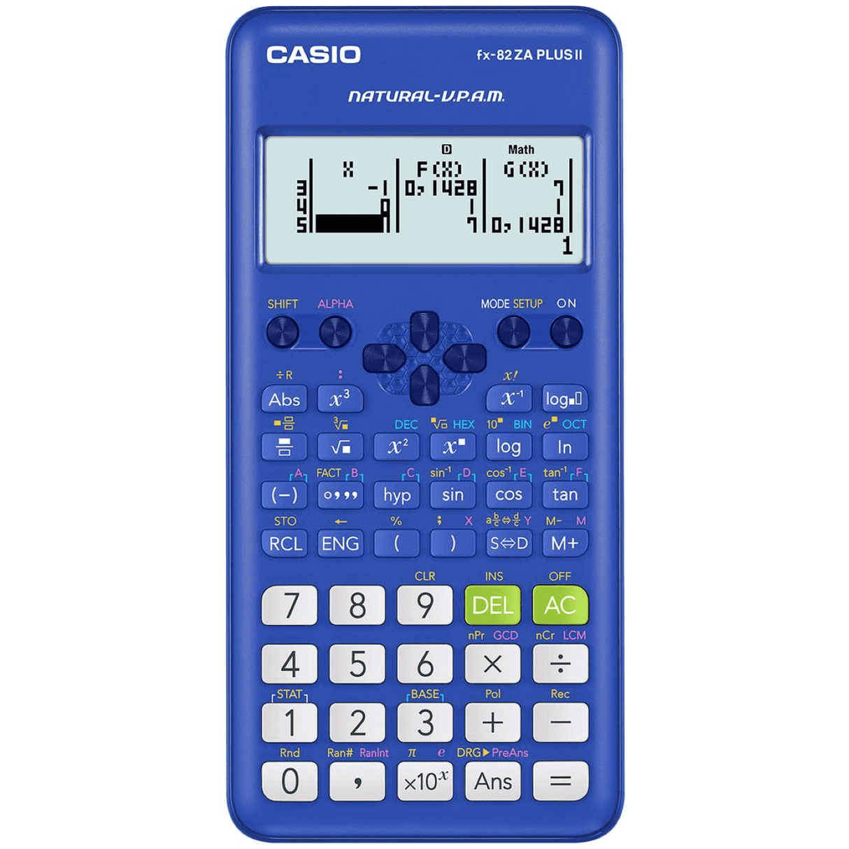 Casio FX-82 Plus II Scientific Calculator Blue FX-82ZAPLUSII-BU