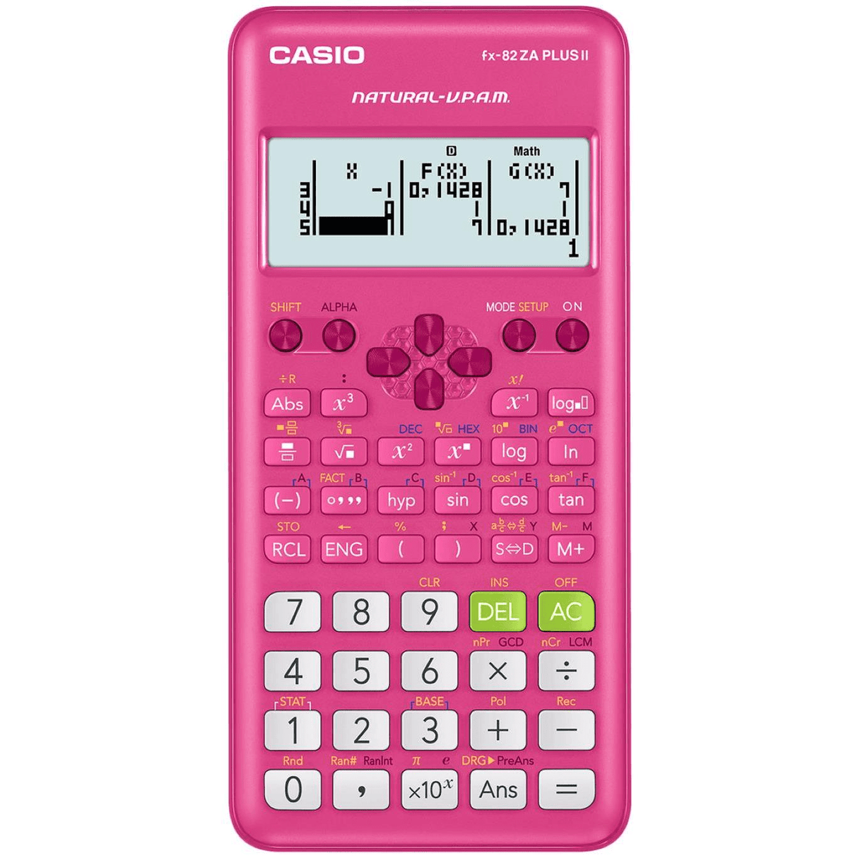 Casio FX-82 Plus II Scientific Calculator Pink FX-82ZAPLUSII-PK