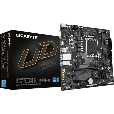 Gigabyte B760M H DDR4 Intel Express LGA 1700 micro ATX Motherboard GA-B760M-H-DDR4