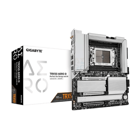 Gigabyte TRX50 AERO D AMD Socket sTR5 Extended ATX Motherboard GA-TRX50-AERO-D