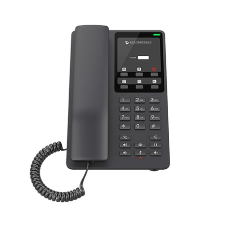 Grandstream GHP621 2-Line Compact Hotel IP Phone Black