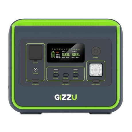 Gizzu Hero Core 800W 512Wh UPS Fast Charge LifePO4 Portable Power Station with SA Power Plug GPS500U