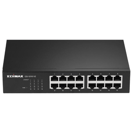 Edimax 16-port Gigabit Ethernet Unmanaged Switch GS-1016 V2