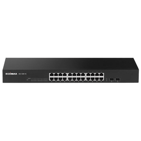 Edimax 24-port Gigabit Ethernet Unmanaged Switch with 2x SFP ports GS-1026 V3