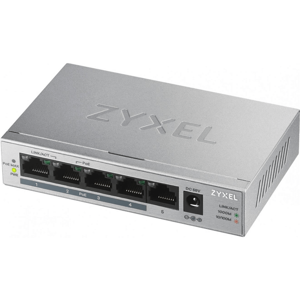 Zyxel GS1005HP-EU0101F 5-port GbE Unmanaged PoE Network Switch