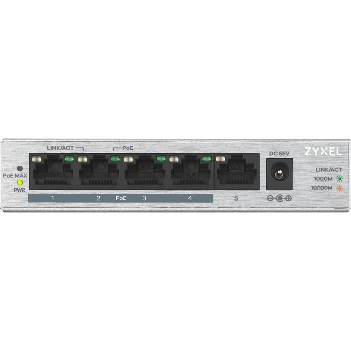 Zyxel GS1005HP-EU0101F 5-port GbE Unmanaged PoE Network Switch