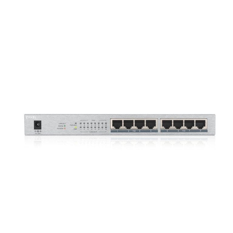 Zyxel GS1008HP-EU0101F 8-port GbE Unmanaged PoE Network Switch Grey