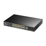 Cudy GS1018PS2 16-port GbE PoE+ Unmanaged Network Switch with 2x GbE Uplink and 2x SFP Ports