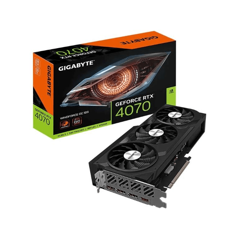 Gigabyte Nvidia GeForce RTX 4070 WINDFORCE OC 12GB GDDR6X Graphics Card GV-N4070WF3OC-12GD