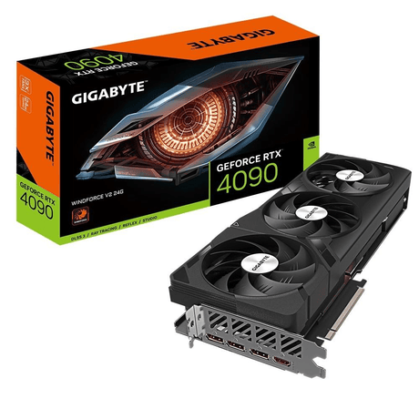 Gigabyte Nvidia GeForce RTX 4090 Windforce V2 24G 24GB GDDR6X Graphics Card GV-N4090WF3V2-24GD