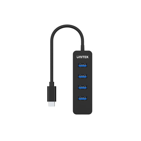 Unitek 4-Port Hub Type-C Charging Black H1117B