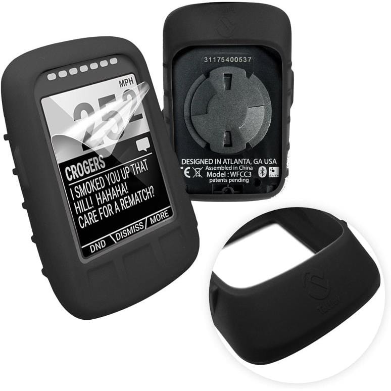 Tuff-Luv Silicone Gel Skin Case with Screen Protector for Wahoo Elemnt Bolt H8_90