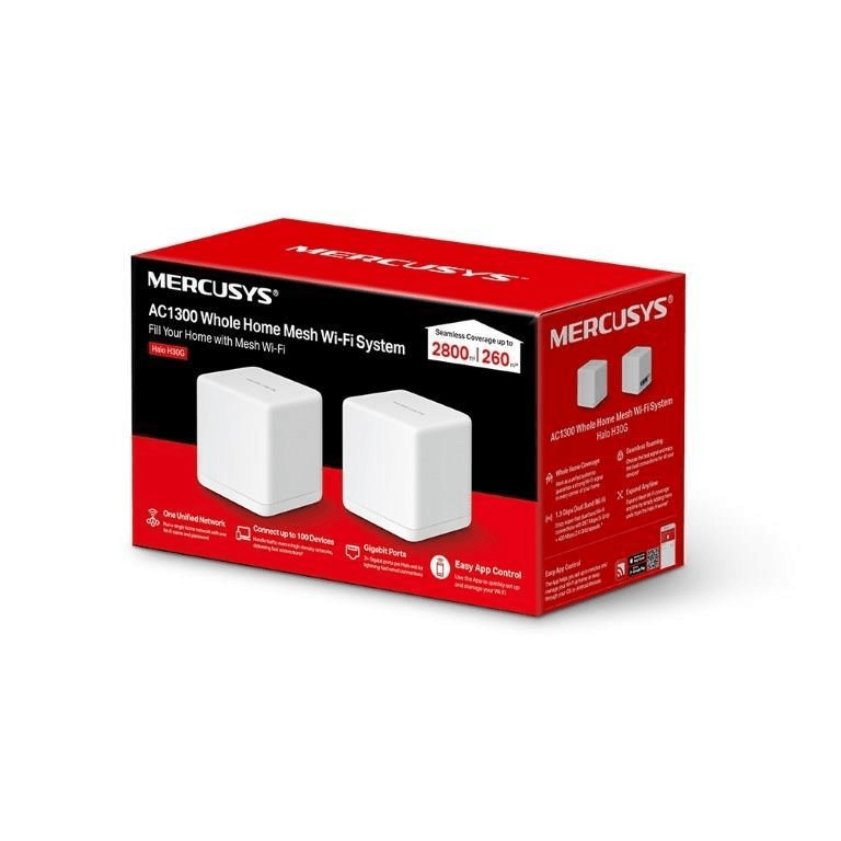 Mercusys Halo H30G(2-pack) H30G AC1300 Whole Home Mesh Wi-Fi System