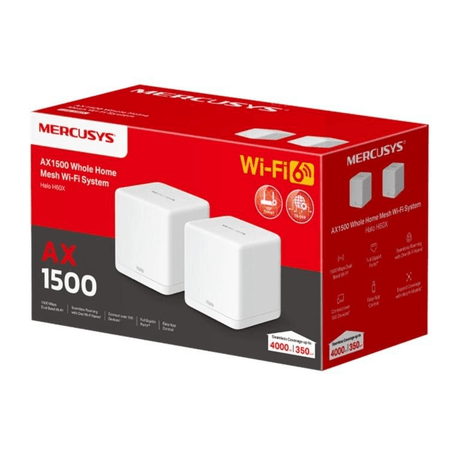 Mercusys Halo H60X(2-pack) AX1500 Whole Home Mesh Wi-Fi 6 System