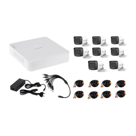 Hikvision 2MP Mini Bullet DVR Kit HIK8CHKIT