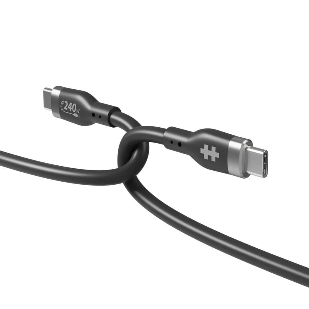 Hyper HyperJuice 240W Silicone 2m USB-C to USB-C Cable Black HJ4002BKGL