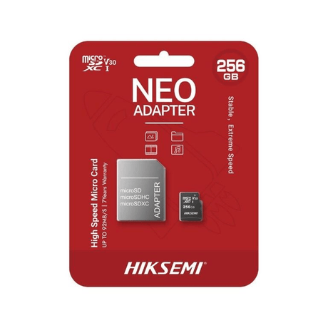 Hiksemi NEO 256GB MicroSDHC with Adapter HS-TF-C1-256G-Adapter