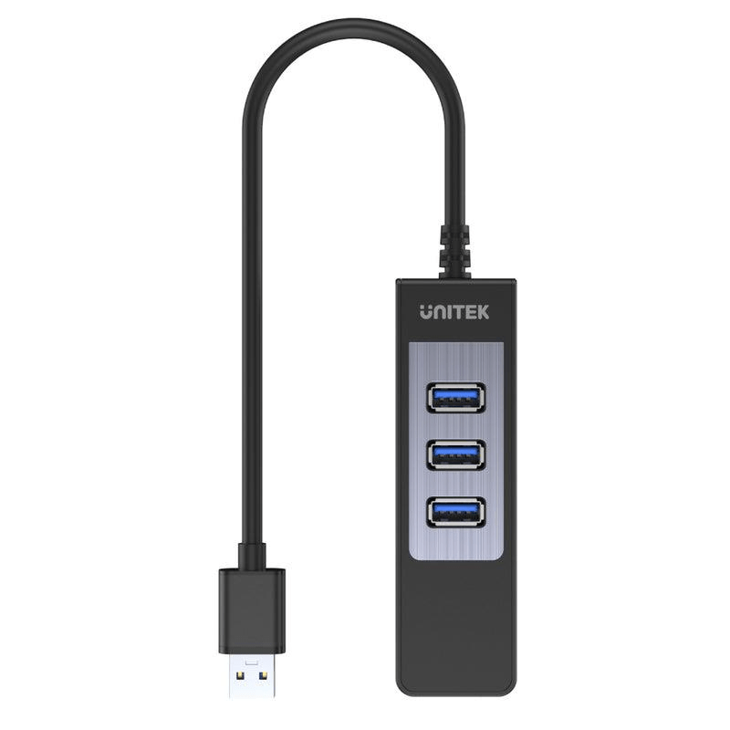 Unitek 3-Port USB3.0 Ethernet Hub HUB-USB3-3P+1GB-LAN