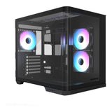 Raidmax I630 ARGB Mid-Tower Dual Chamber Curved Glass ATX Gaming PC Case Black I630