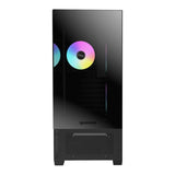 Raidmax i801 Air Chrome ARGB Tempered Glass Mid Tower E-ATX PC Case Black I801ACBF