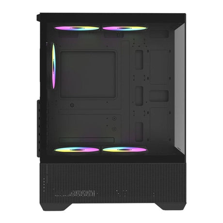 Raidmax i802 INFINITA Air Static RGB Tempered Glass Steel ATX Mid-Tower PC Case I802ABS