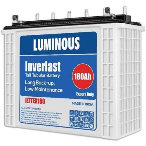 Solarix Luminous 12V 180AH Flooded Tall Tubular Inverter Battery ILTTEX180