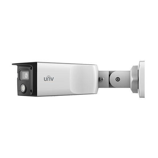 Uniview Ultra H.265 P3 4MP Dual-Lens HD ColorHunter Wide Angle Fixed Bullet Network Camera IPC2K24SE-ADF40KMC-WL-I0