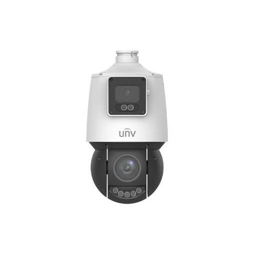 Uniview Ultra H.265 4MP Outdoor LightHunter 25x Optical Zoom Dual-Lens PTZ and Bullet Combo Camera IPC94144SFW-X25-F40C