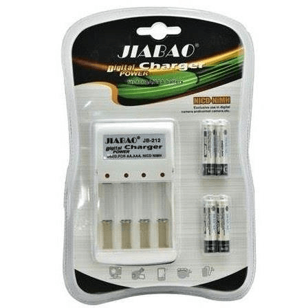 Jiabao JB-212AAA Battery Charger with 4x AAA Batteries