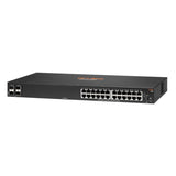 HPE Aruba 6100 24-port Class4 Managed L3 Gigabit Ethernet PoE Switch Black JL677A