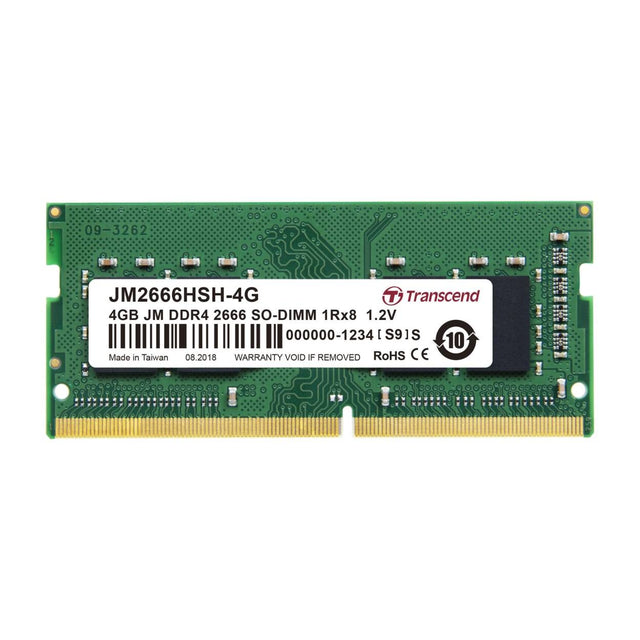 Transcend JM2666HSH-4G Memory Module 4GB 1 x 4GB DDR4 2666MHz