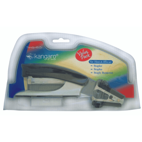 Kangaro Trendy Value Pack 45Z3 Clam Shell Stapler Set KAN/CS/45Z3