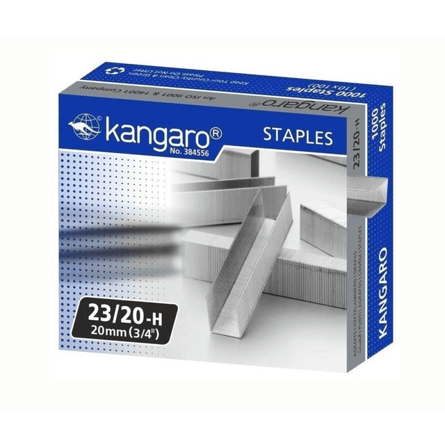 Kangaro 23/20-H Heavy Duty Staples 1000-pack KAN/S/23/20-H