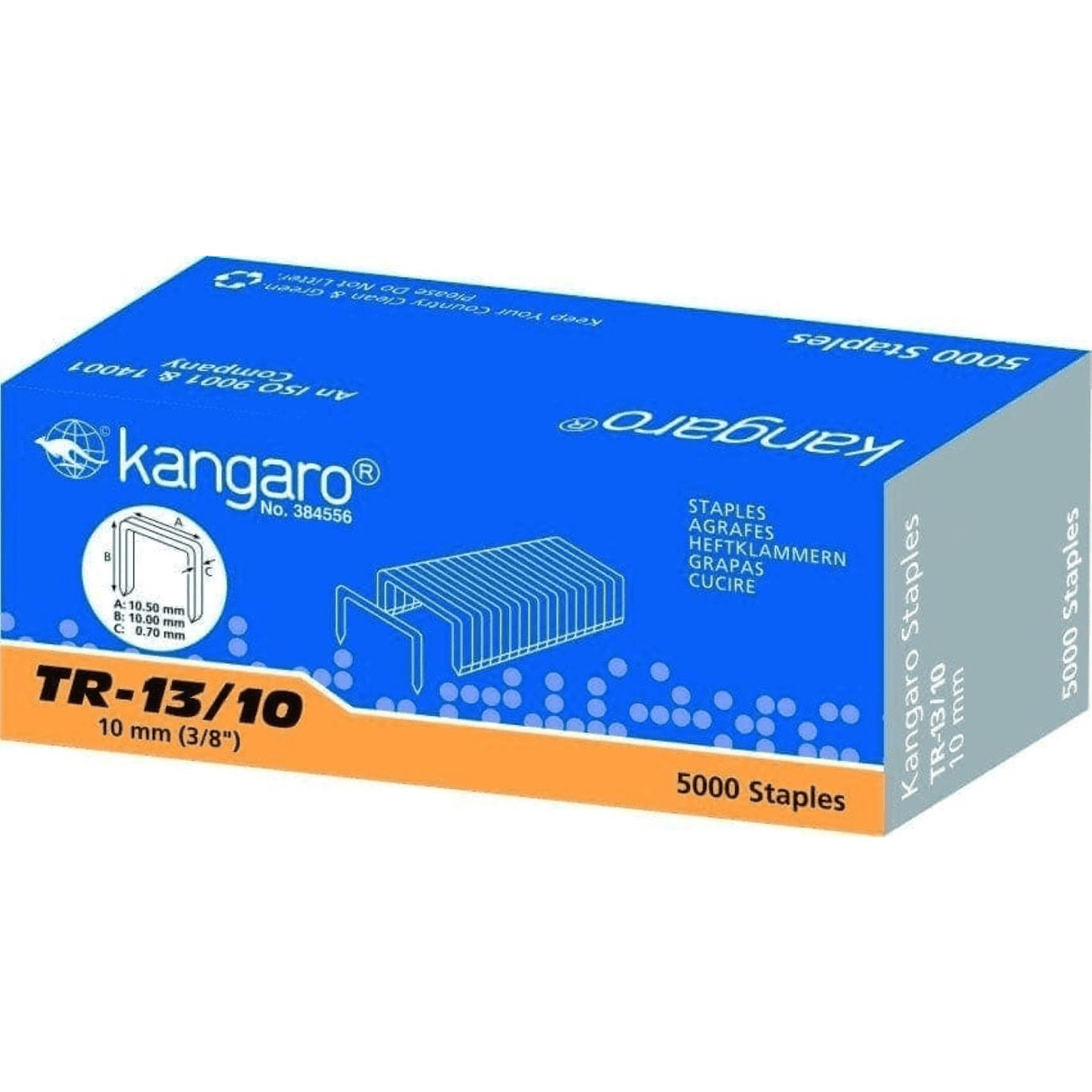 Kangaro TR-13/10 Heavy Duty Staples Gun Tackers 5000-pack KAN/S/TR-13/10