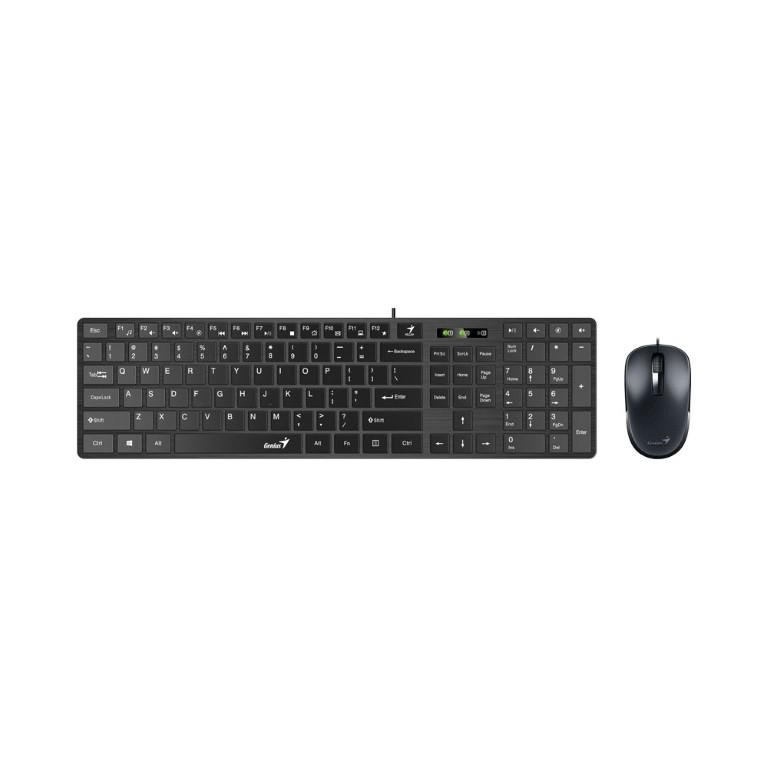 Genius SlimStar C126 USB Wired Keyboard and Mouse Combo KBD-SLIMSTART-C126