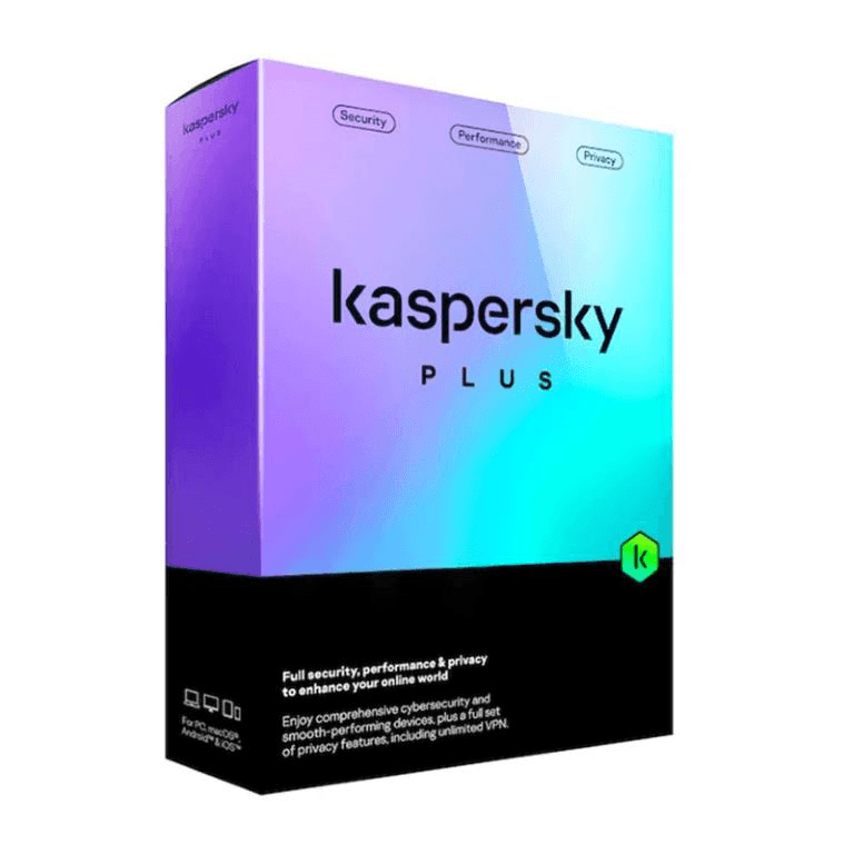 Kaspersky Plus 2-year 1-Device Internet Security License KL10429DADS