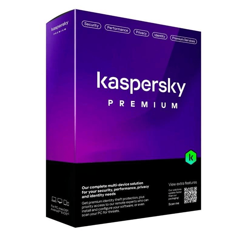 Kaspersky Premium 1-year 3-Device Total Security License with Customer Support KL10479DCFS