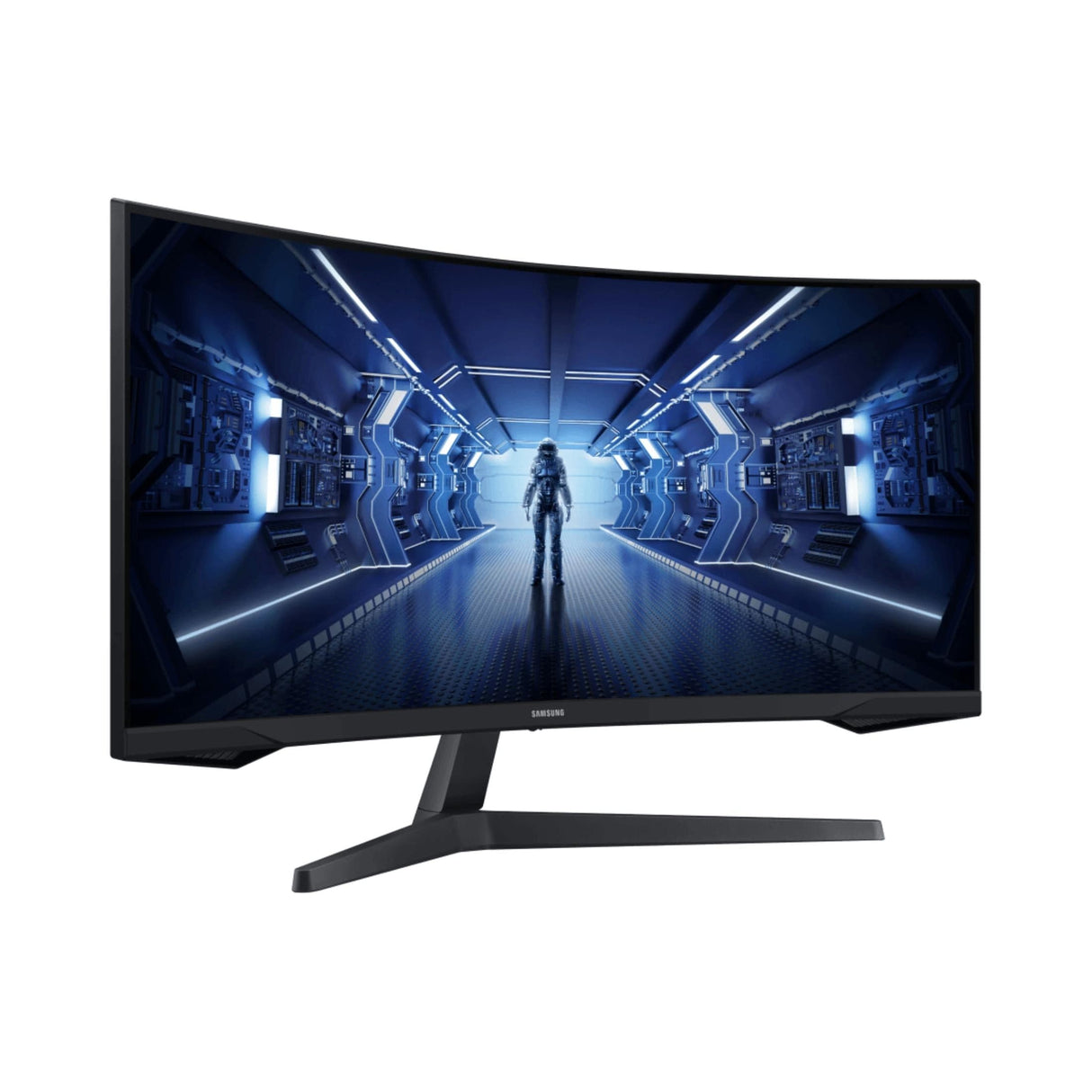 Samsung Odyssey 34-inch 3440x1440p QHD 21:9 165Hz 1ms VA LED Curved Monitor LC34G55TWWPXEN