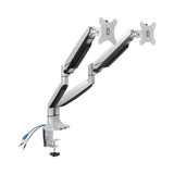 Bracket LDT10-C024U 13-32 inch Interactive Counterbalance Dual Monitor Arm with USB & Audio Port