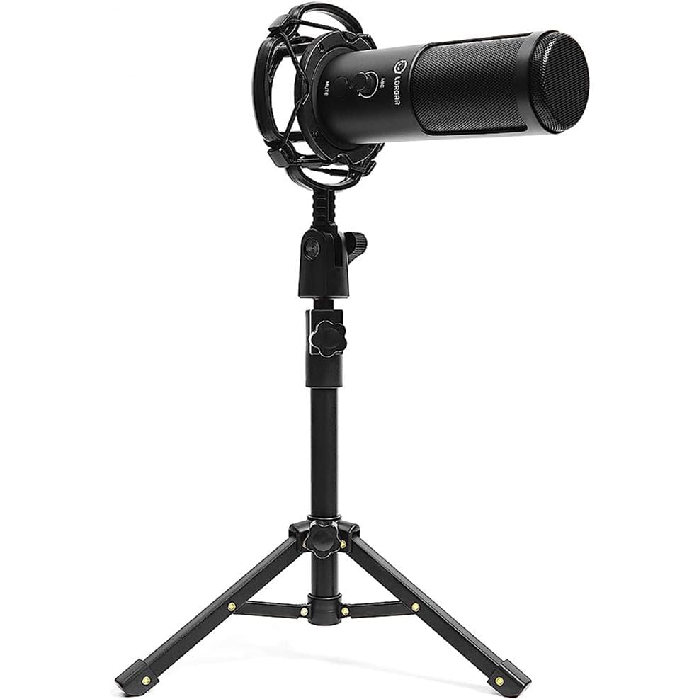 Lorgar Voicer 721 USB Condenser Gaming Microphone with Tripod Stand Black LRG-CMT721