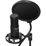 Lorgar Voicer 721 USB Condenser Gaming Microphone with Tripod Stand Black LRG-CMT721