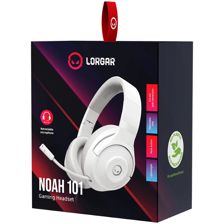 Lorgar Noah 101 Wired Gaming Headsets White LRG-GHS101W