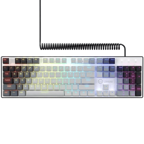 Lorgar Azar 514 RGB Wired Mechanical Gaming Keyboard White LRG-GK514W-US