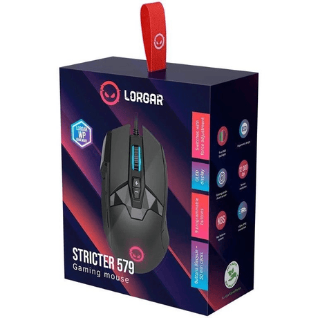 Lorgar Stricter 579 Wired Gaming Mouse Black LRG-GMS579