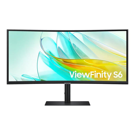 Samsung ViewFinity S6 S65UC 34-inch 3440 x 1440p UWQHD 21:9 100Hz 5ms LED VA Curved Monitor LS34C652UAUXEN