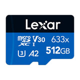 Lexar 633x 512GB MicroSDXC UHS-I Memory Card LSDMI512BB633A