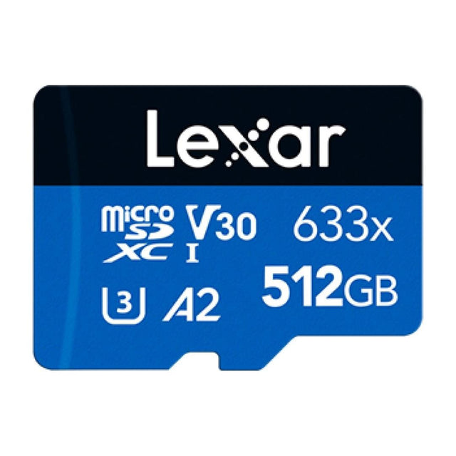 Lexar 633x 512GB MicroSDXC UHS-I Memory Card LSDMI512BB633A